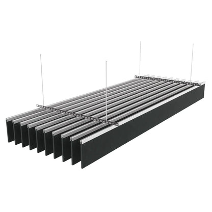 Slate Acoustic Cealing Baffles Smoked Color