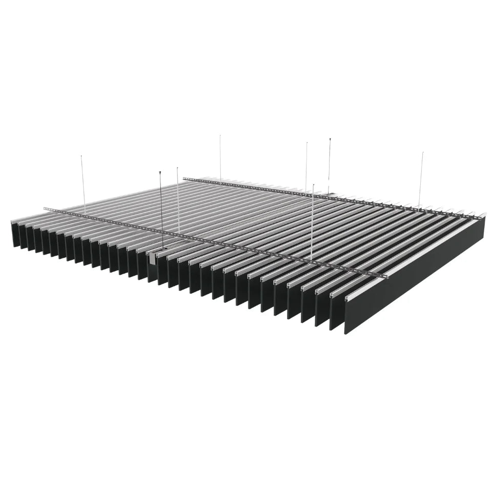 Slate Acoustic Cealing Baffles Smoked Color