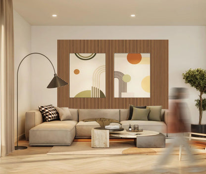 Slat Wood Acoustic Wall Panel Maple Color