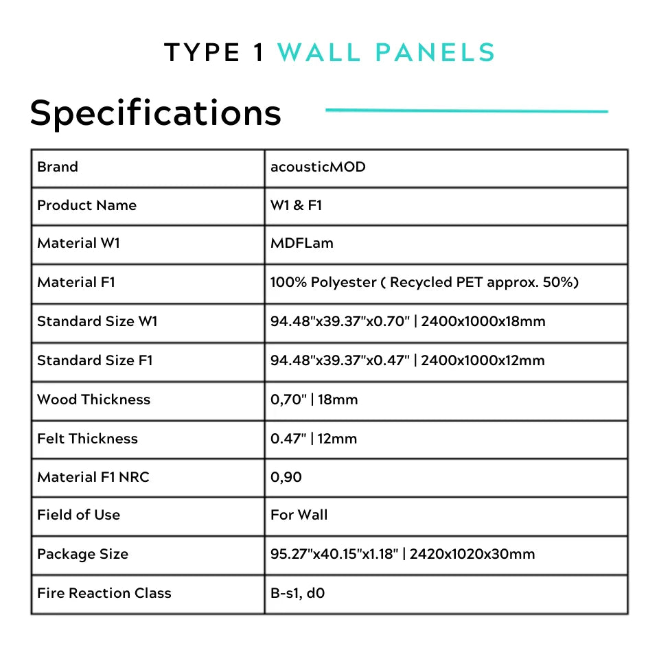 Architectural Felt Wood Wall Panels - Type 1