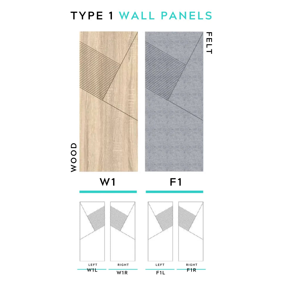 Architectural Felt Wood Wall Panels - Type 1