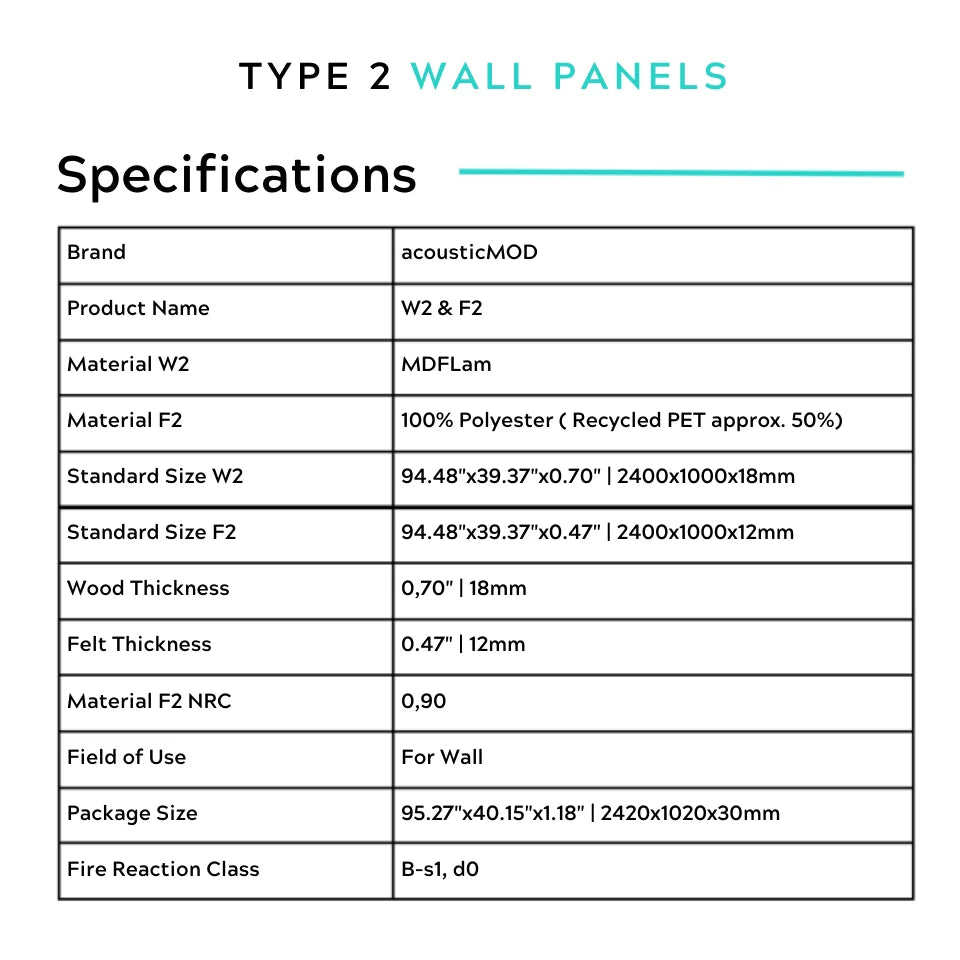 Architectural Felt Wood Wall Panels - Type 2
