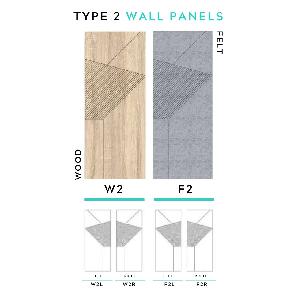Architectural Felt Wood Wall Panels - Type 2