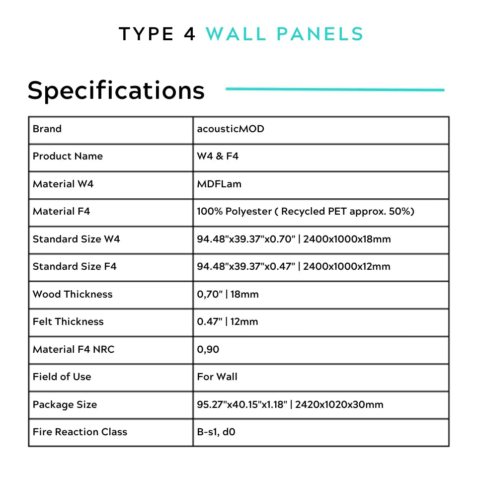Architectural Felt Wood Wall Panels - Type 4