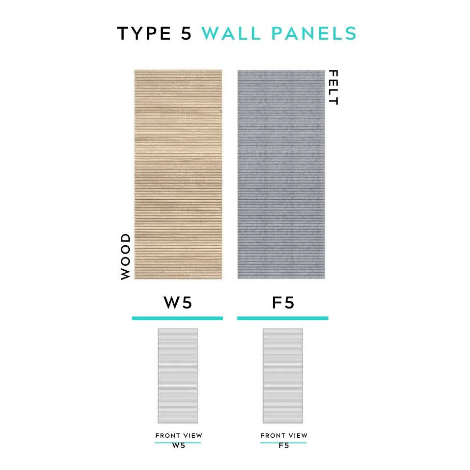 Architectural Felt Wood Wall Panels - Type 5