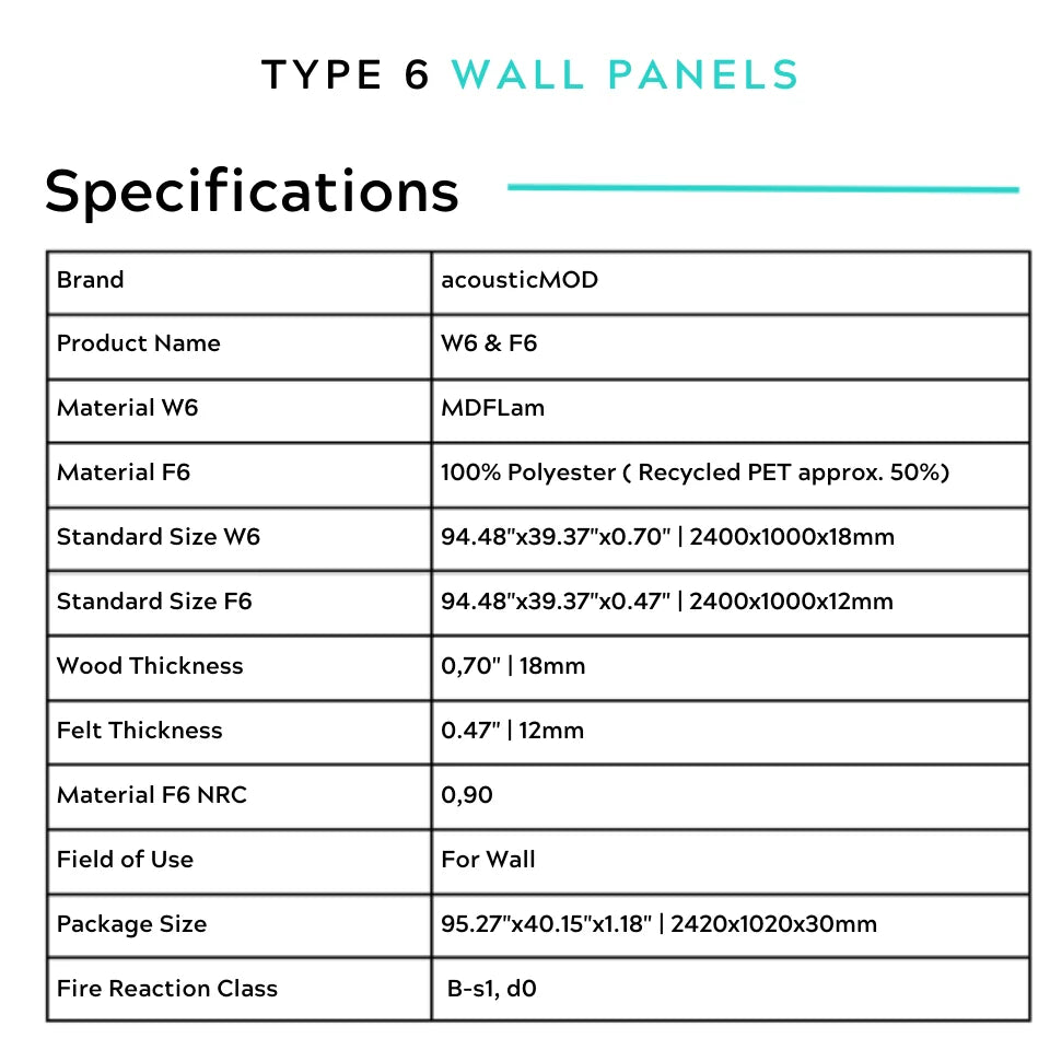 Architectural Felt Wood Wall Panels - Type 6