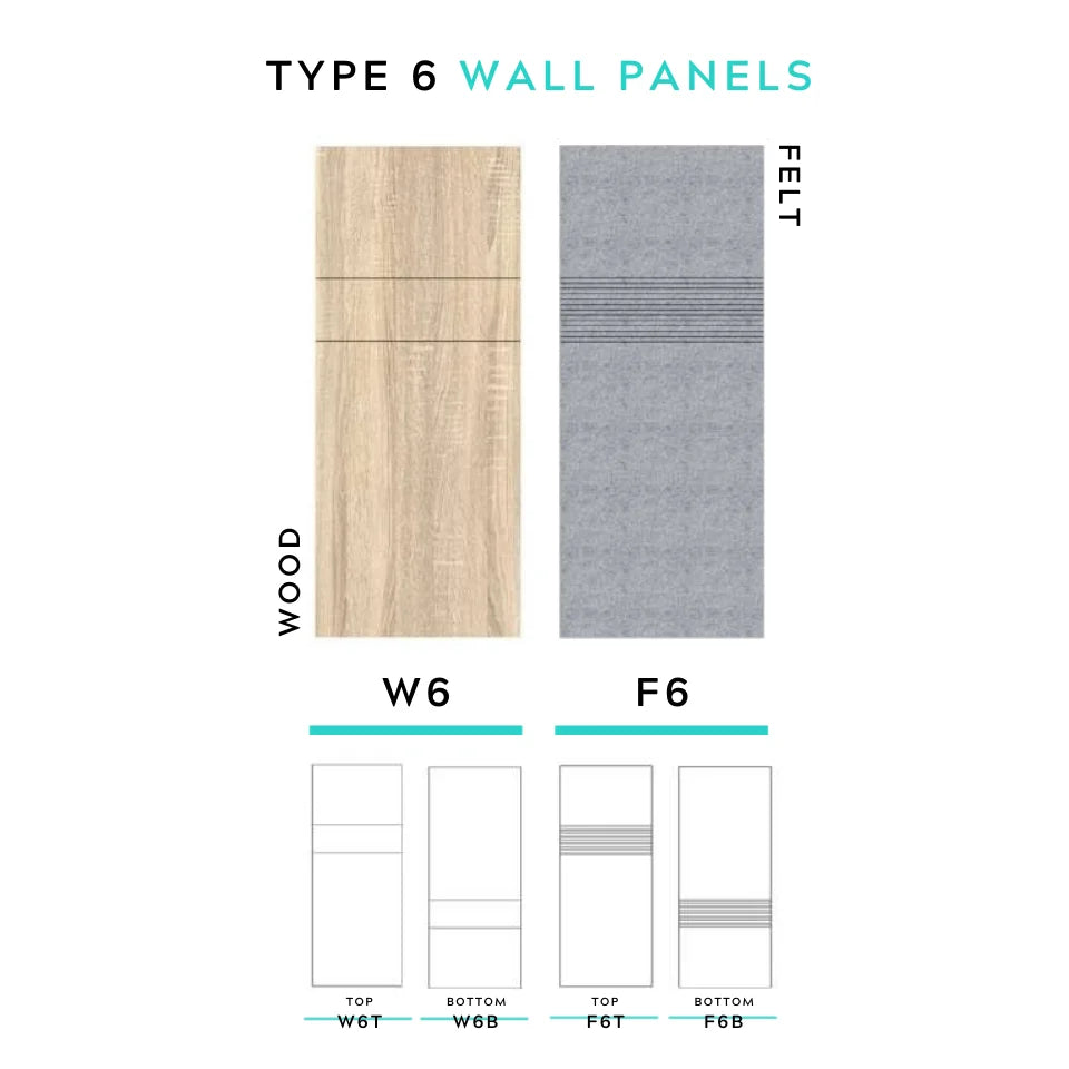 Architectural Felt Wood Wall Panels - Type 6