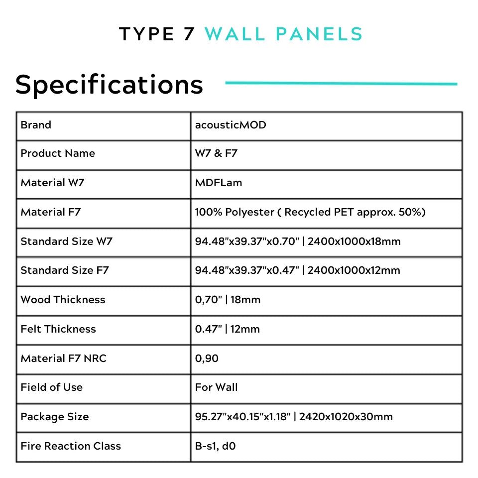 Architectural Felt Wood Wall Panels - Type 7