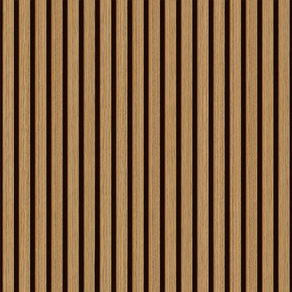 Slat Wood Acoustic Wall Panel Oak Color