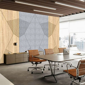 ACOUSTIC ARCHITECTURAL FELT PANEL F3 RIGHT GREY