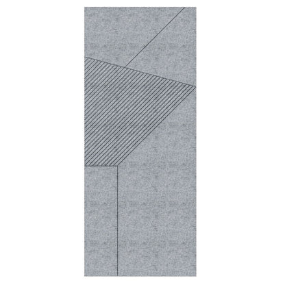 ACOUSTIC ARCHITECTURAL FELT PANEL F2 LEFT GREY