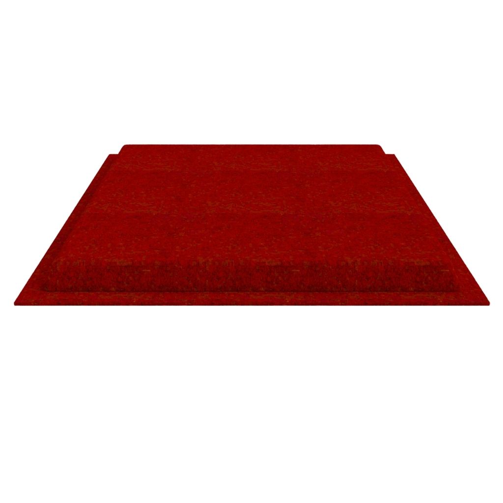 ACOUSTIC FELT DROP CEILING TILE BASE RED 10 in a BOX