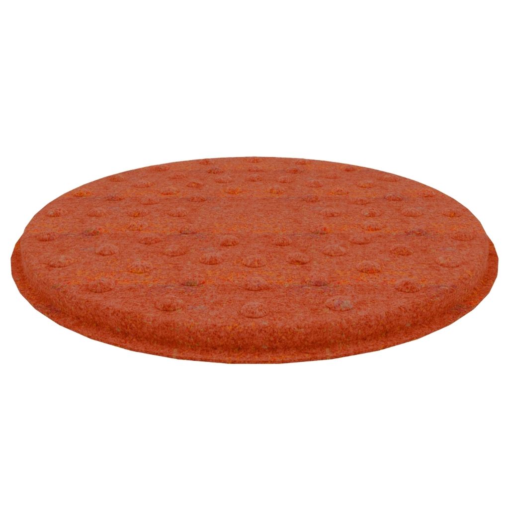 ACOUSTIC FELT HANGING CEILING TILE DOT ROUND ORANGE