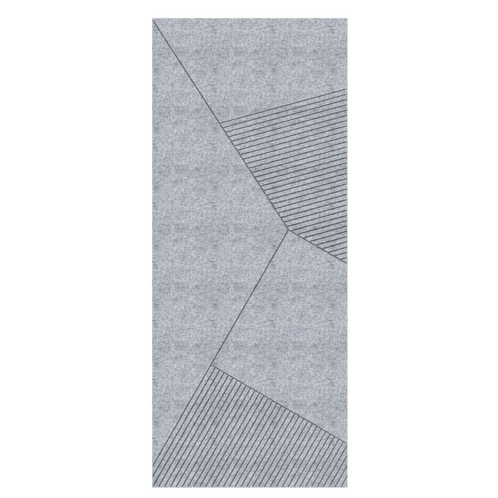 ACOUSTIC ARCHITECTURAL FELT PANEL F3 RIGHT GREY