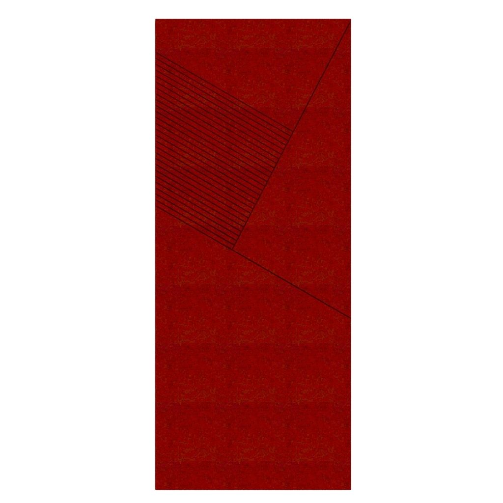Architectural Felt Panel F1 Left Red | Acoustic Wall Panel – Acoustic Mod