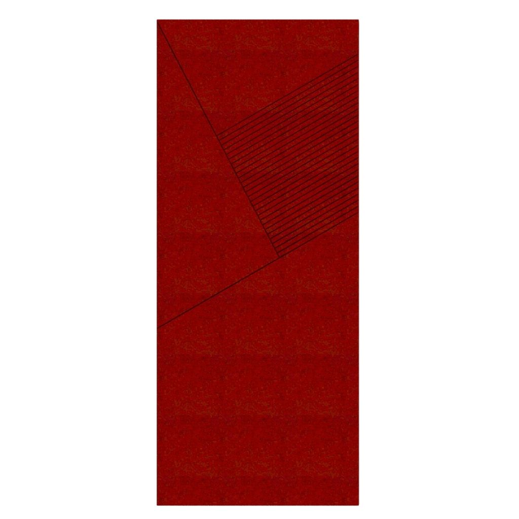 ACOUSTIC ARCHITECTURAL FELT PANEL F1 RIGHT RED