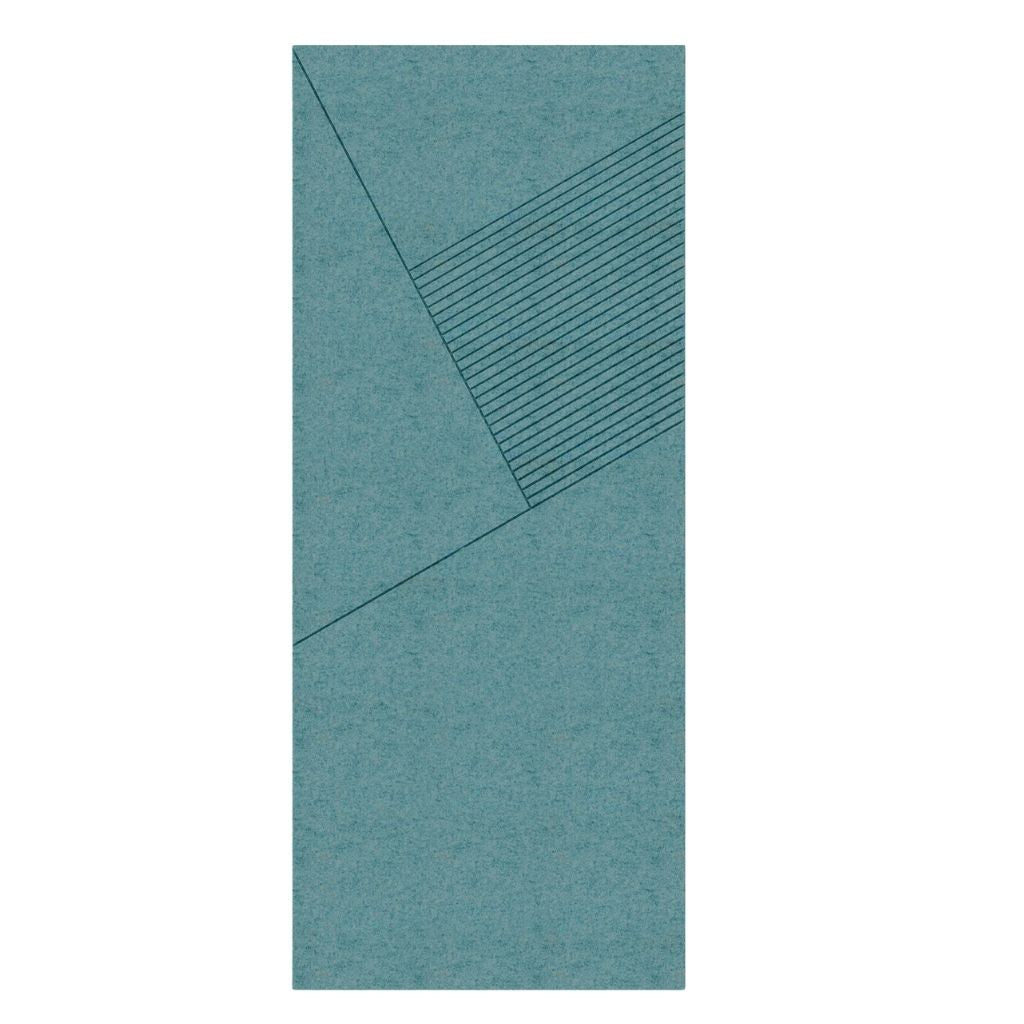 ACOUSTIC ARCHITECTURAL FELT PANEL F1 RIGHT BLUE