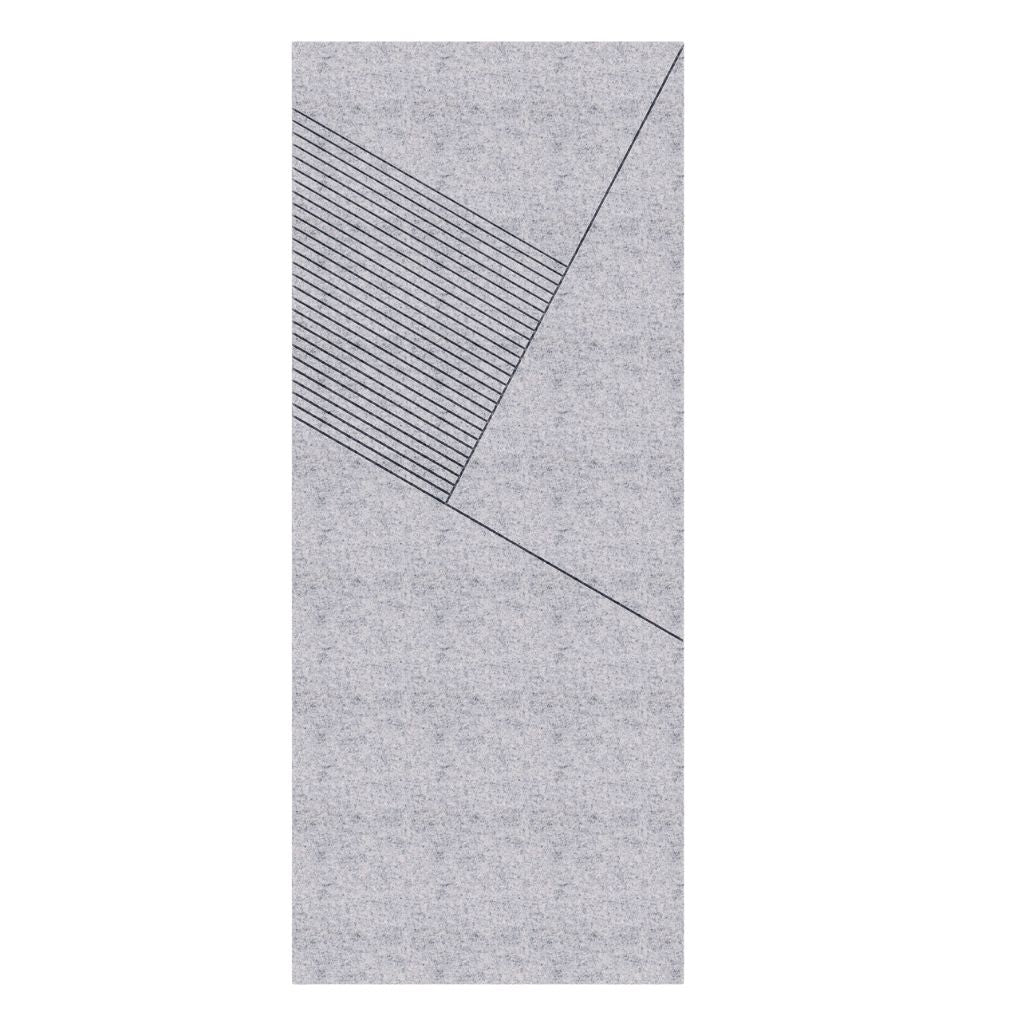 ACOUSTIC ARCHITECTURAL FELT PANEL F1 LEFT LIGHT GREY