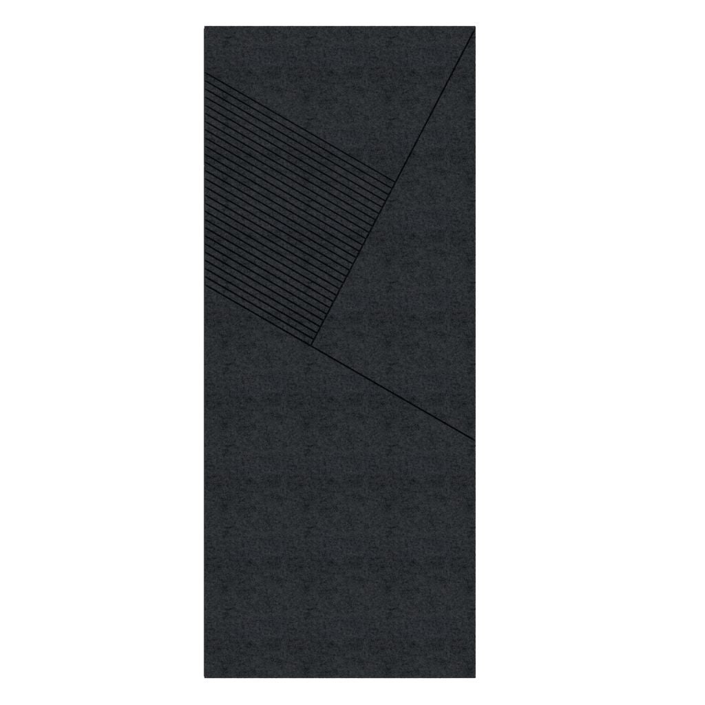 ACOUSTIC ARCHITECTURAL FELT PANEL F1 LEFT BLACK