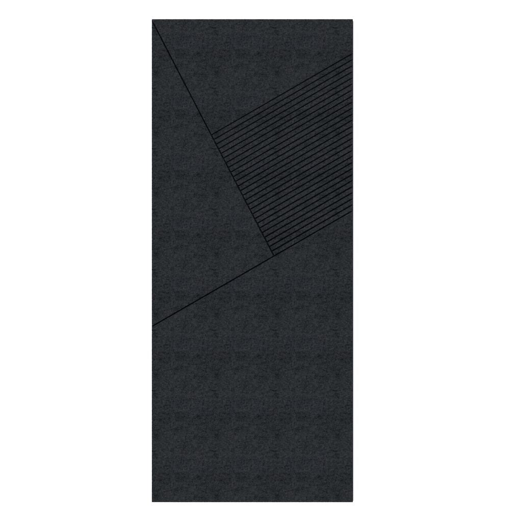 ACOUSTIC ARCHITECTURAL FELT PANEL F1 RIGHT BLACK