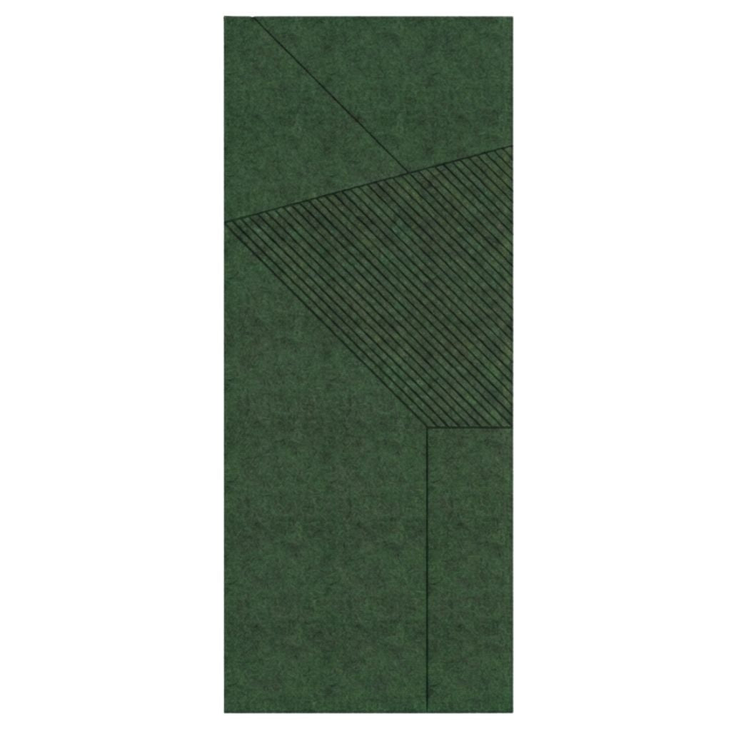 ACOUSTIC ARCHITECTURAL FELT PANEL F2 RIGHT GREEN