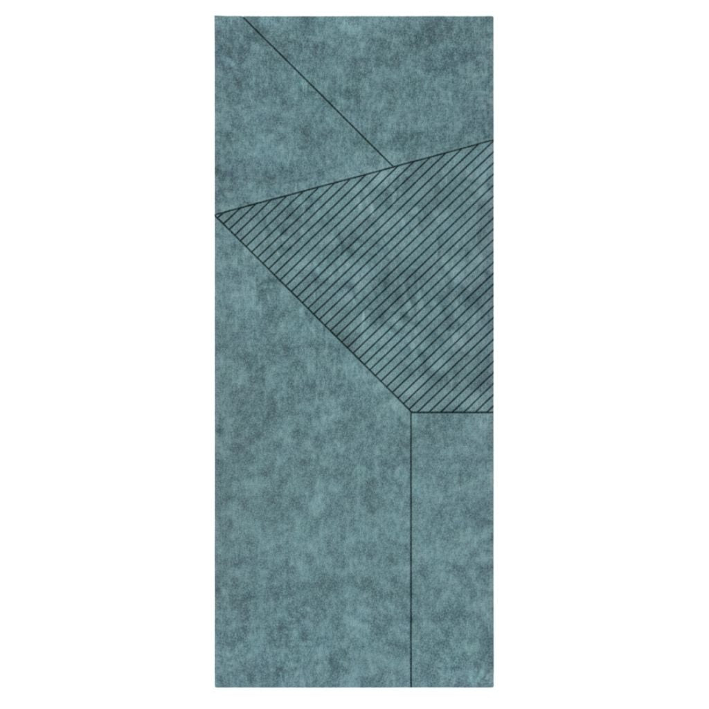 ACOUSTIC ARCHITECTURAL FELT PANEL F2 RIGHT BLUE