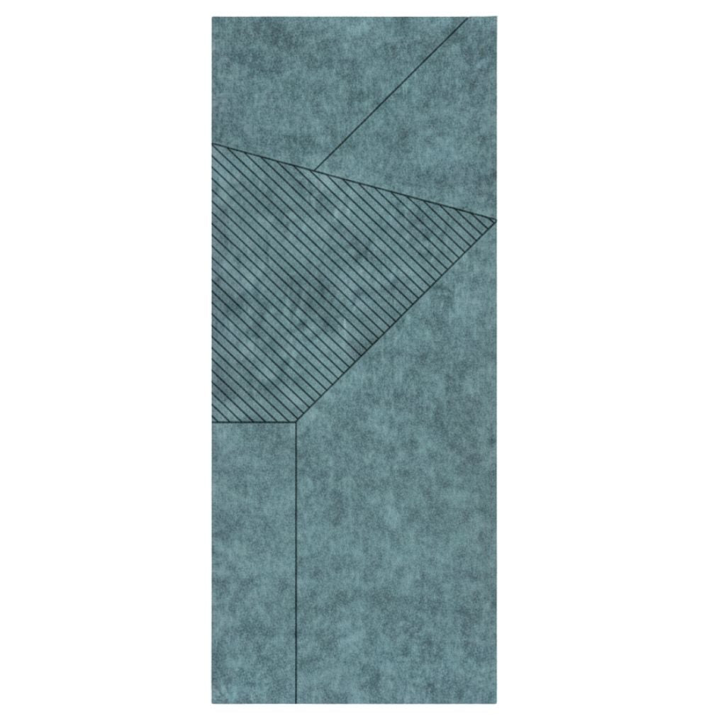 ACOUSTIC ARCHITECTURAL FELT PANEL F2 LEFT BLUE