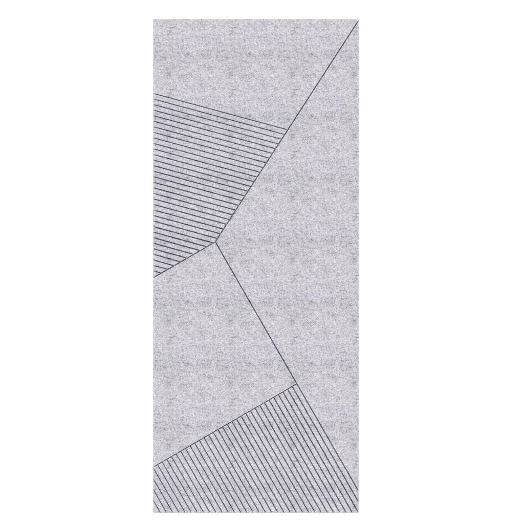 ACOUSTIC ARCHITECTURAL FELT PANEL F3 LEFT LIGHT GREY