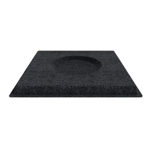 ZERO ACOUSTIC FELT DROP CEILING TILE DARK GREY 10 in a BOX