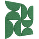 SEMI CIRCLE ACOUSTIC BULLETIN FELT BOARD GREEN- 6 in a BOX