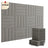 ACOUSTIC BULLETIN FELT BOARD TILE LINE GREY