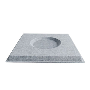 ACOUSTIC FELT DROP CEILING TILE ZERO LIGHT GREY 10 in a BOX