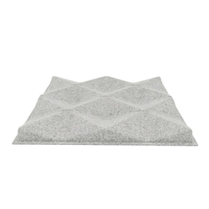 ACOUSTIC FELT DROP CEILING TILE CURVY LIGHT GREY 10 in a BOX