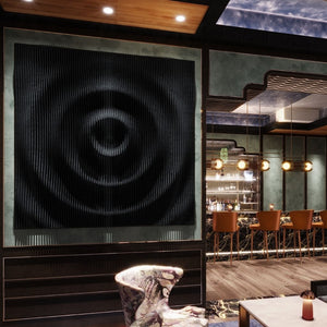 AcousticArt Ripple Black 6 × 6 ft