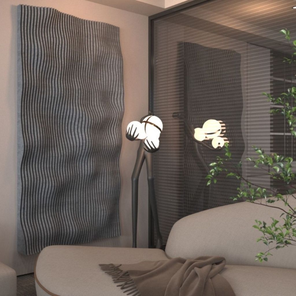 AcousticArt Cave Grey 3 × 6 ft