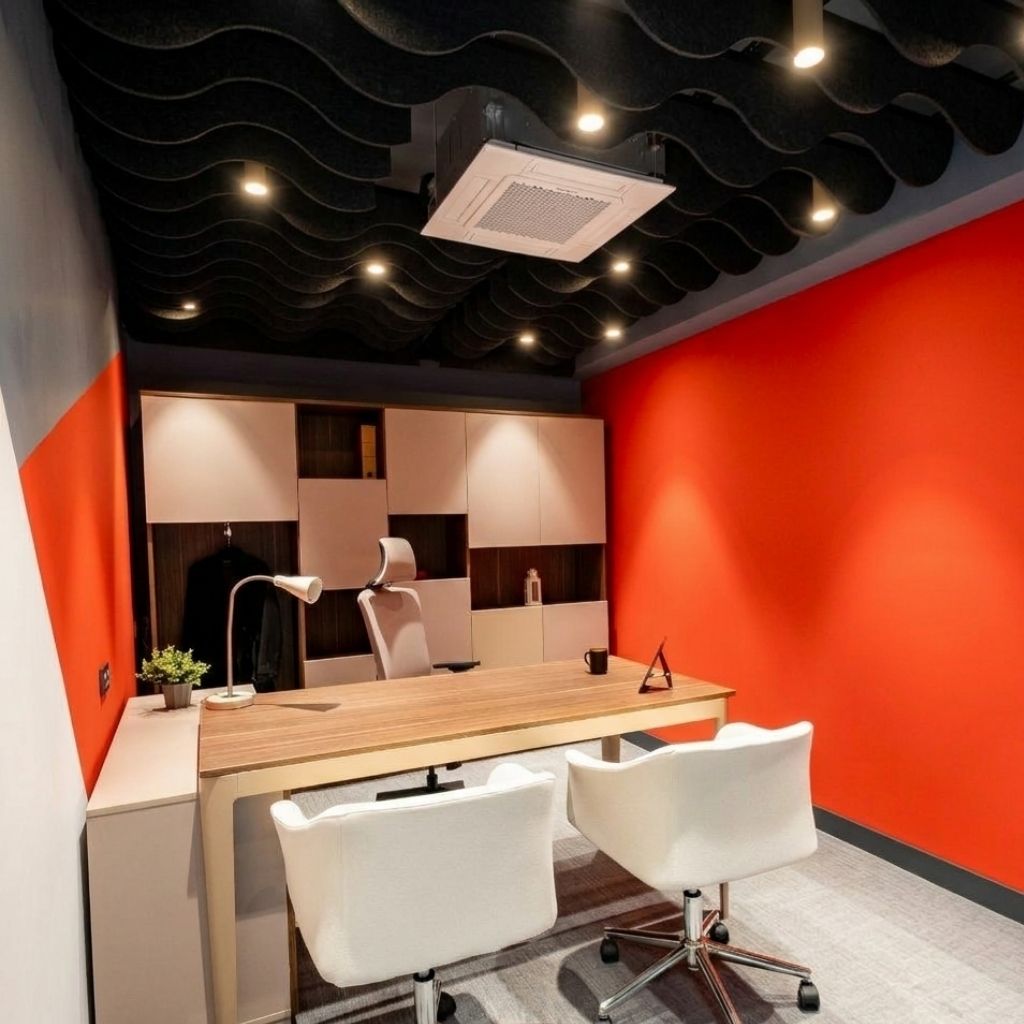 WAVE ACOUSTIC FELT CEILING BAFFLE BLACK - 10 in a BOX