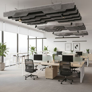 SLIM A ACOUSTIC FELT CEILING BAFFLE LIGHT GREY - 10 in a BOX