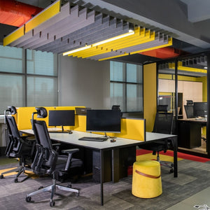 SLATE ACOUSTIC FELT CEILING BAFFLE LIGHT GREY - 10 in a BOX