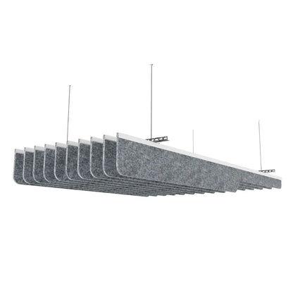 Knife C Acoustic Ceiling Baffle Grey Color