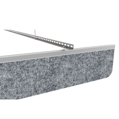Knife C Acoustic Ceiling Baffle Grey Color
