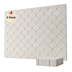 ACOUSTIC BULLETIN FELT BOARD TILE CLOUD LIGHT GREY