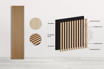 Natural Slat Wood Acoustic Wall Panel