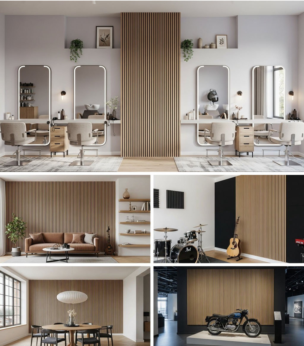 ACOUSTIC SLAT WOOD PANEL MAPLE