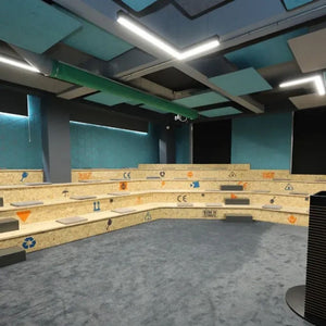 PLATE XL ACOUSTIC FELT HANGING CEILING TILE LIGHT GREY 10 in a BOX