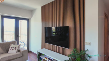ACOUSTIC SLAT WOOD PANEL TEAK A CLASS - 2 in a Box
