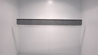 RADIUS ACOUSTIC FELT CEILING BAFFLE LIGHT GREY - 10 in a BOX