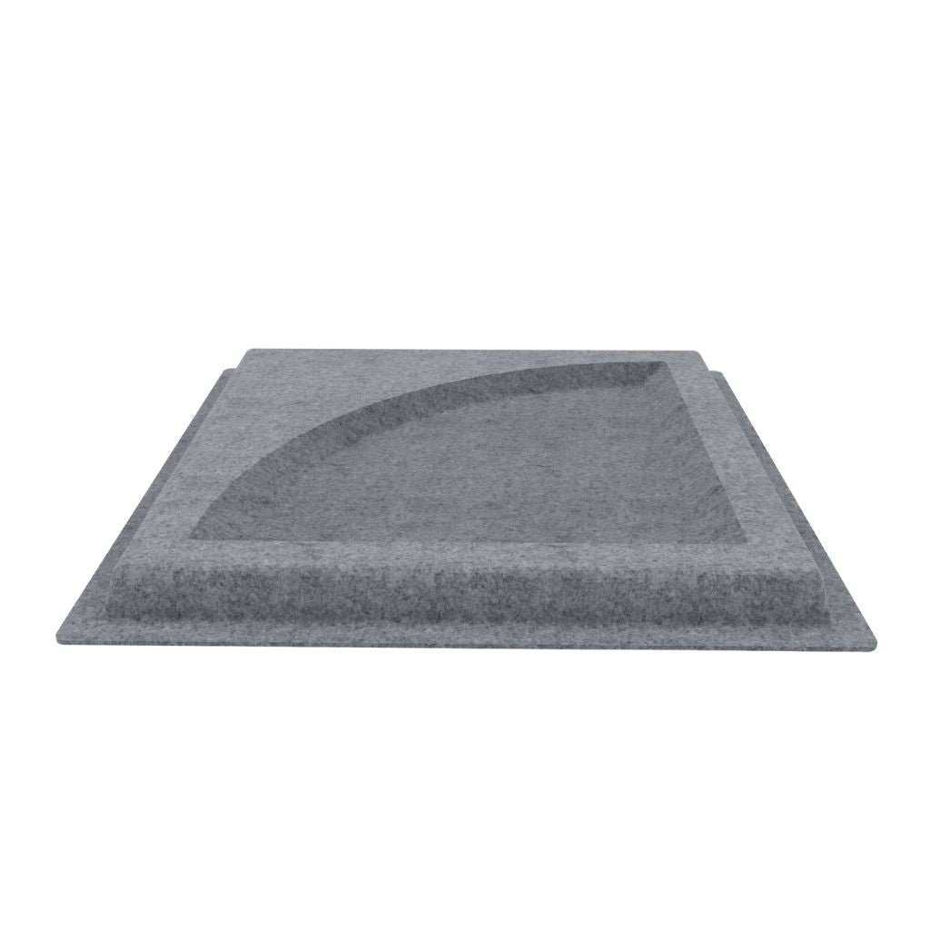 QUARD ACOUSTIC FELT DROP CEILING TILE GREY 10 in a BOX