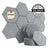 HEXAGON ACOUSTIC BULLETIN FELT BOARD GREY- 6 in a BOX