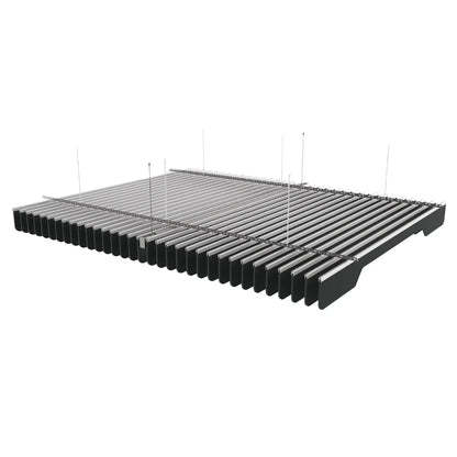 Slim A Acoustic Ceiling Baffle Smoked Color