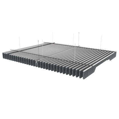 Slim B Acoustic Ceiling Baffle Dark Grey Color